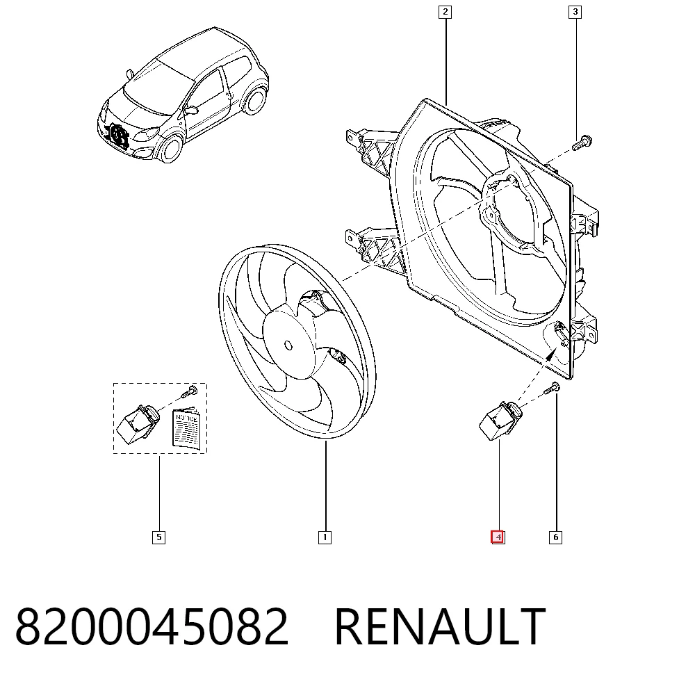 8200045082 Renault (RVI) Regulador de revoluções de ventilador de esfriamento (unidade de controlo)