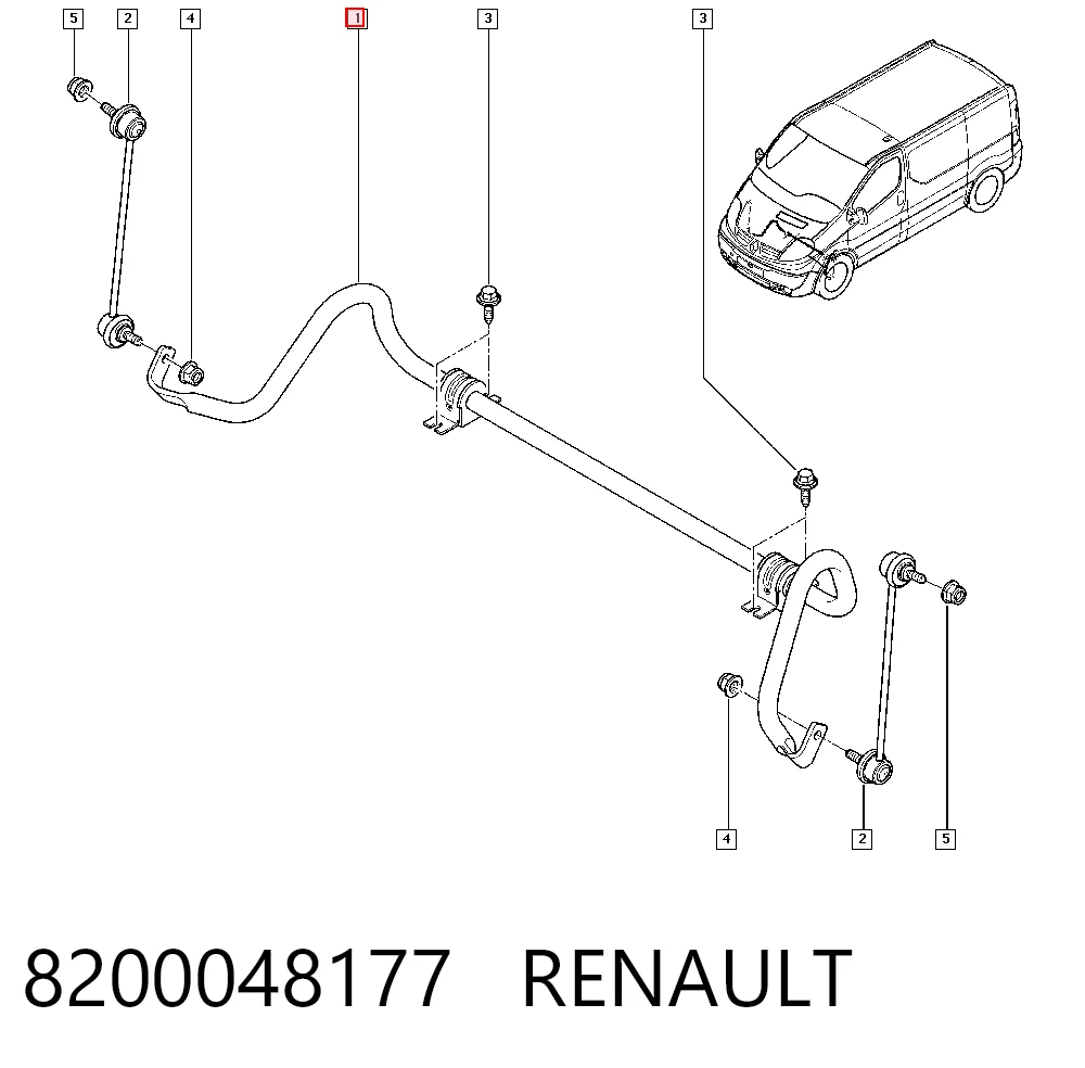 Estabilizador dianteiro General Motors 93456353