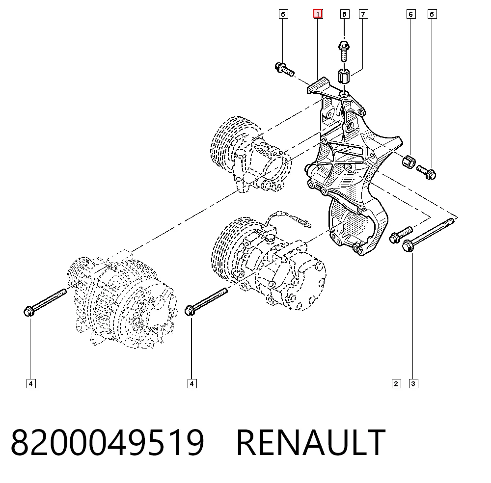 Consola do gerador Dacia Logan I LS