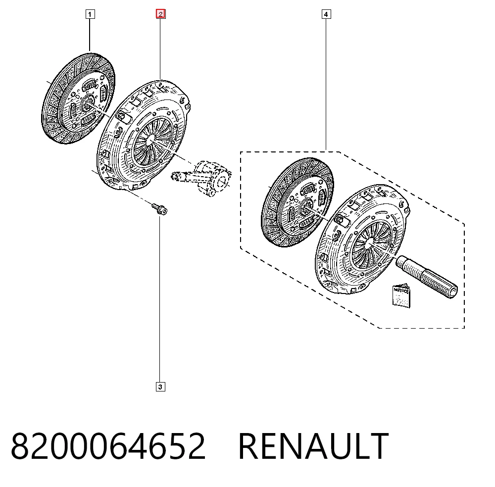 Cesta de embraiagem Renault Trafic II FL