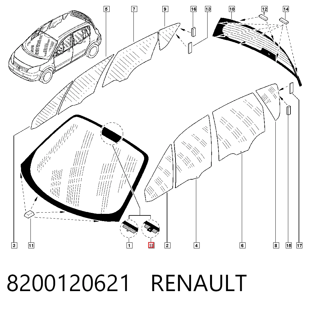 Compre Pára-brisas Renault Scenic 2