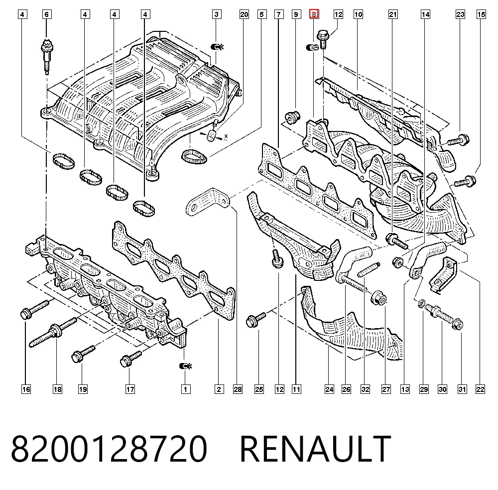 Tubo coletor de escape Renault Espace III JE ao melhor preço