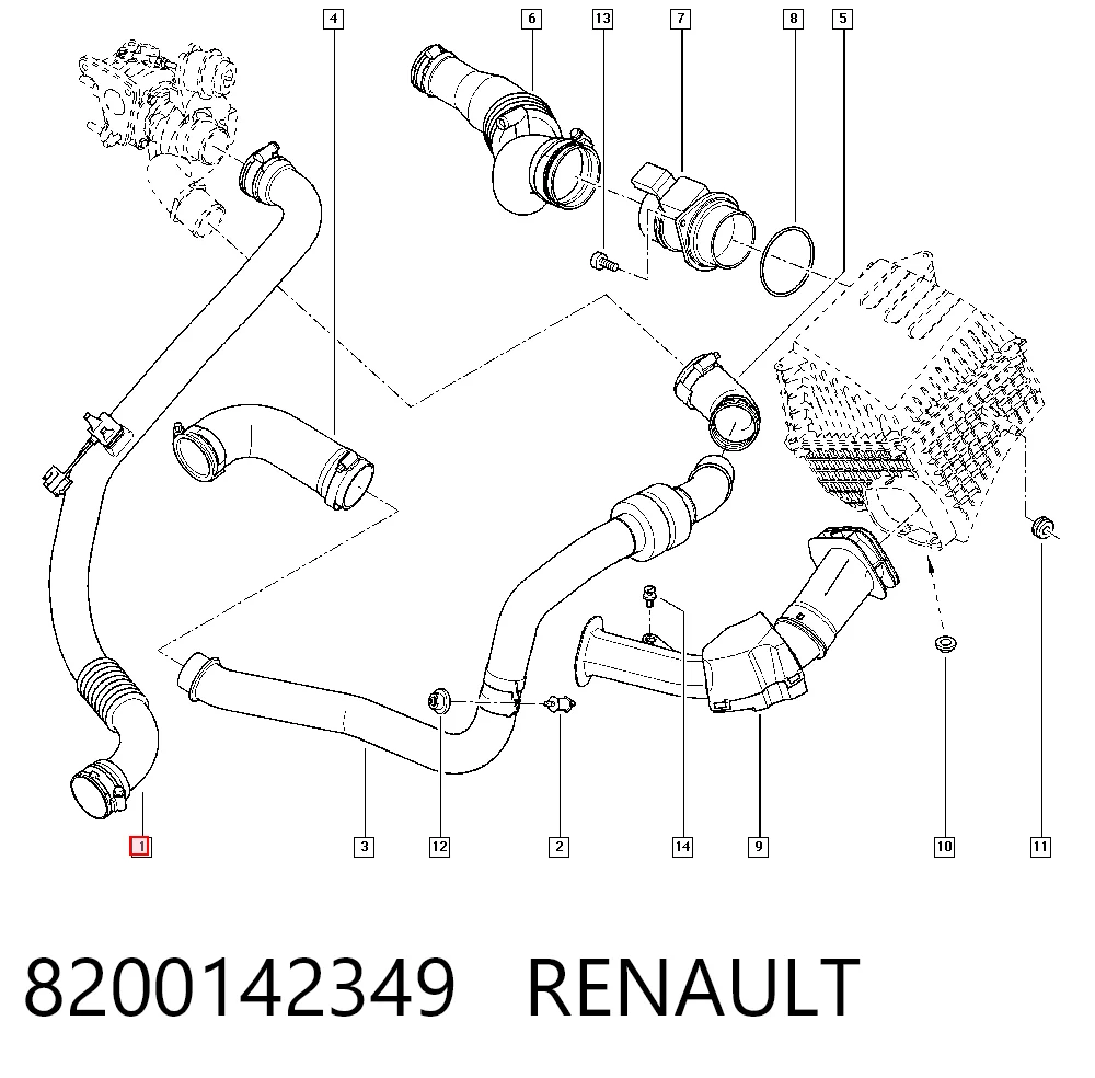 Compre 14145057 AND Mangueira (cano derivado) de intercooler