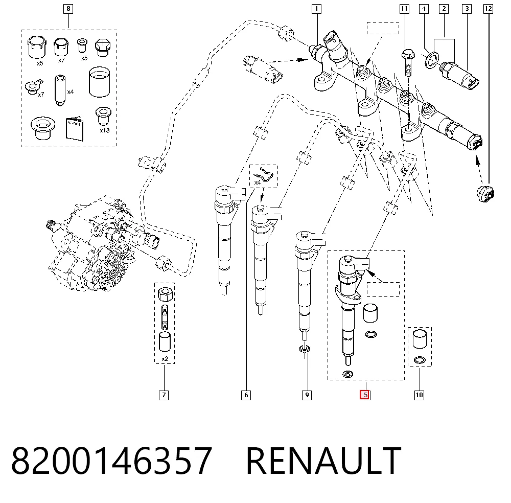 Injetor de injeção de combustível 986435086 Bosch