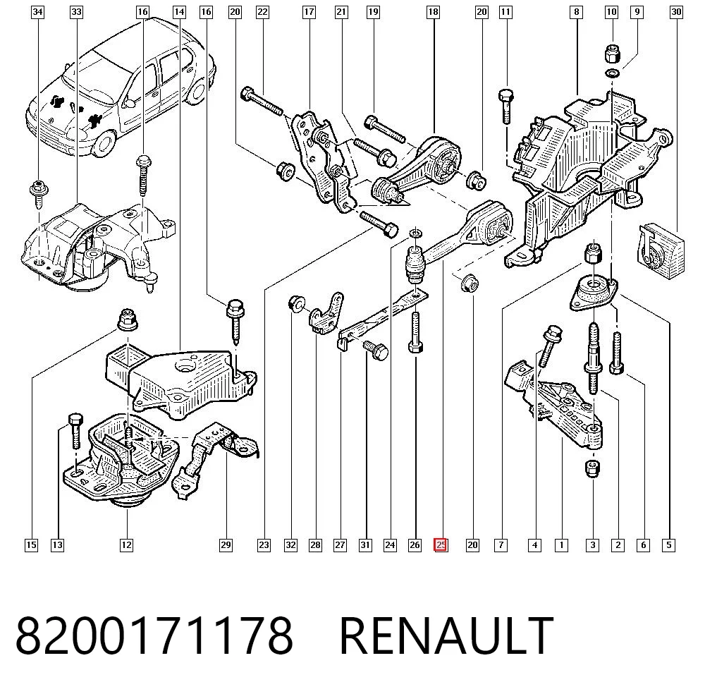  para Renault Clio  (LU)
