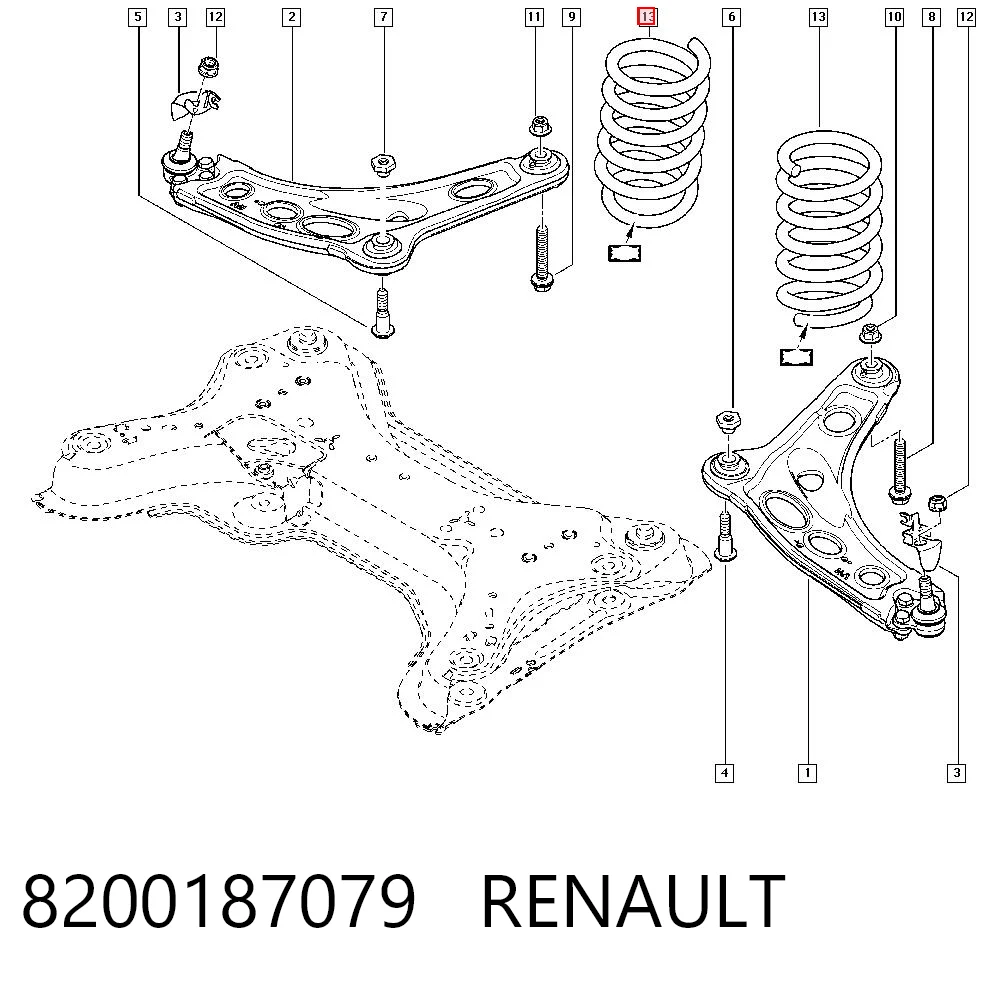 Mola dianteira Renault Trafic II FL ao melhor preço