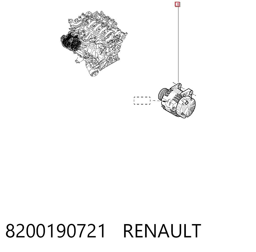 8200190721 Renault (RVI) Gerador