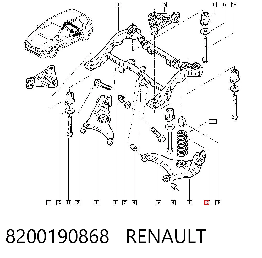 Compre Mola traseira Renault Scenic 1