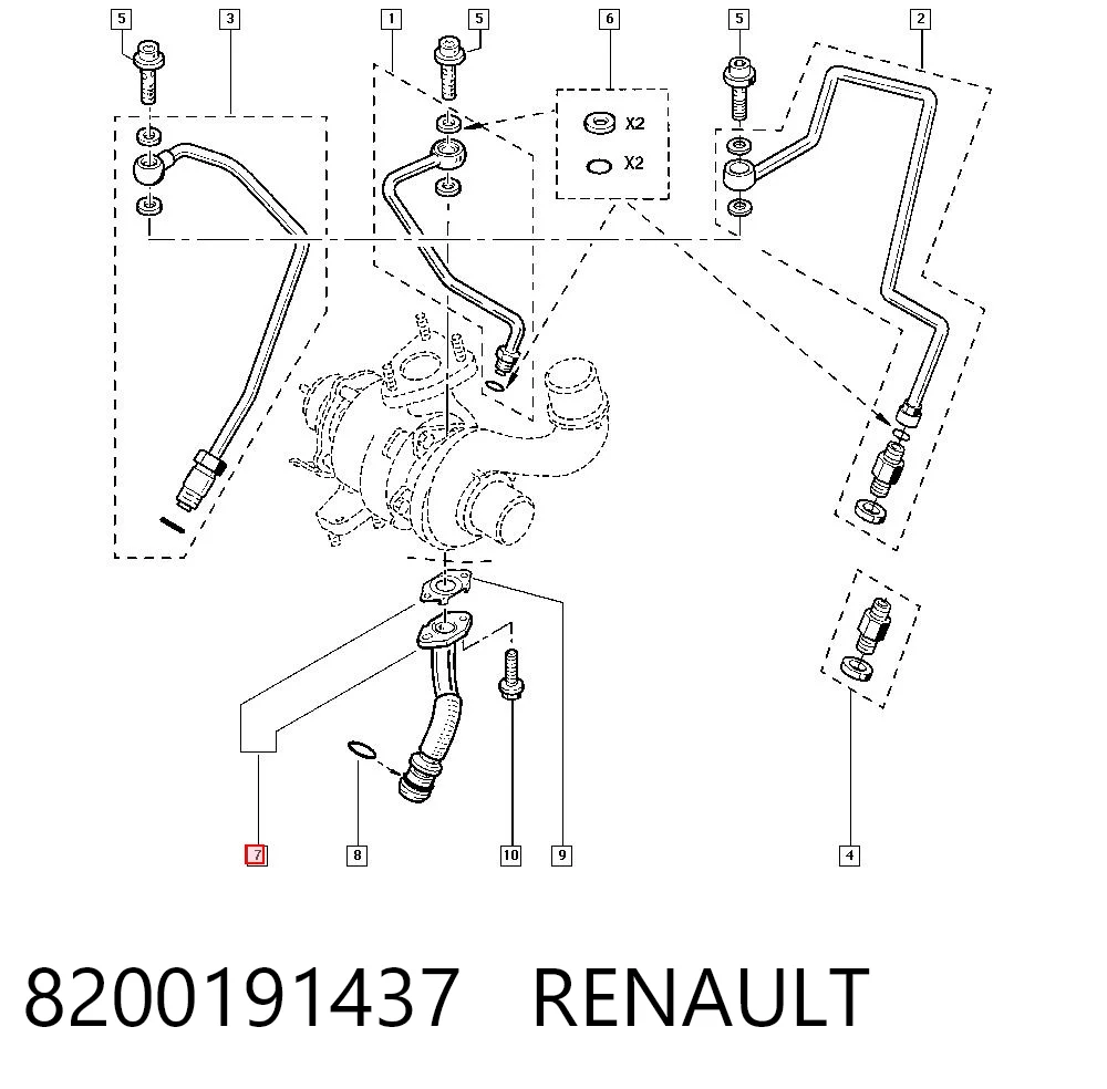 9109677 General Motors Mangueira (cano derivado) de esfriamento por líquido de turbina, linha de combustível de retorno