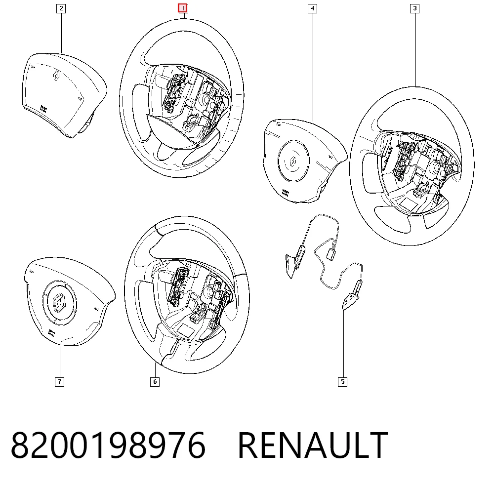 Volante para Renault Laguna II BG0, BG1