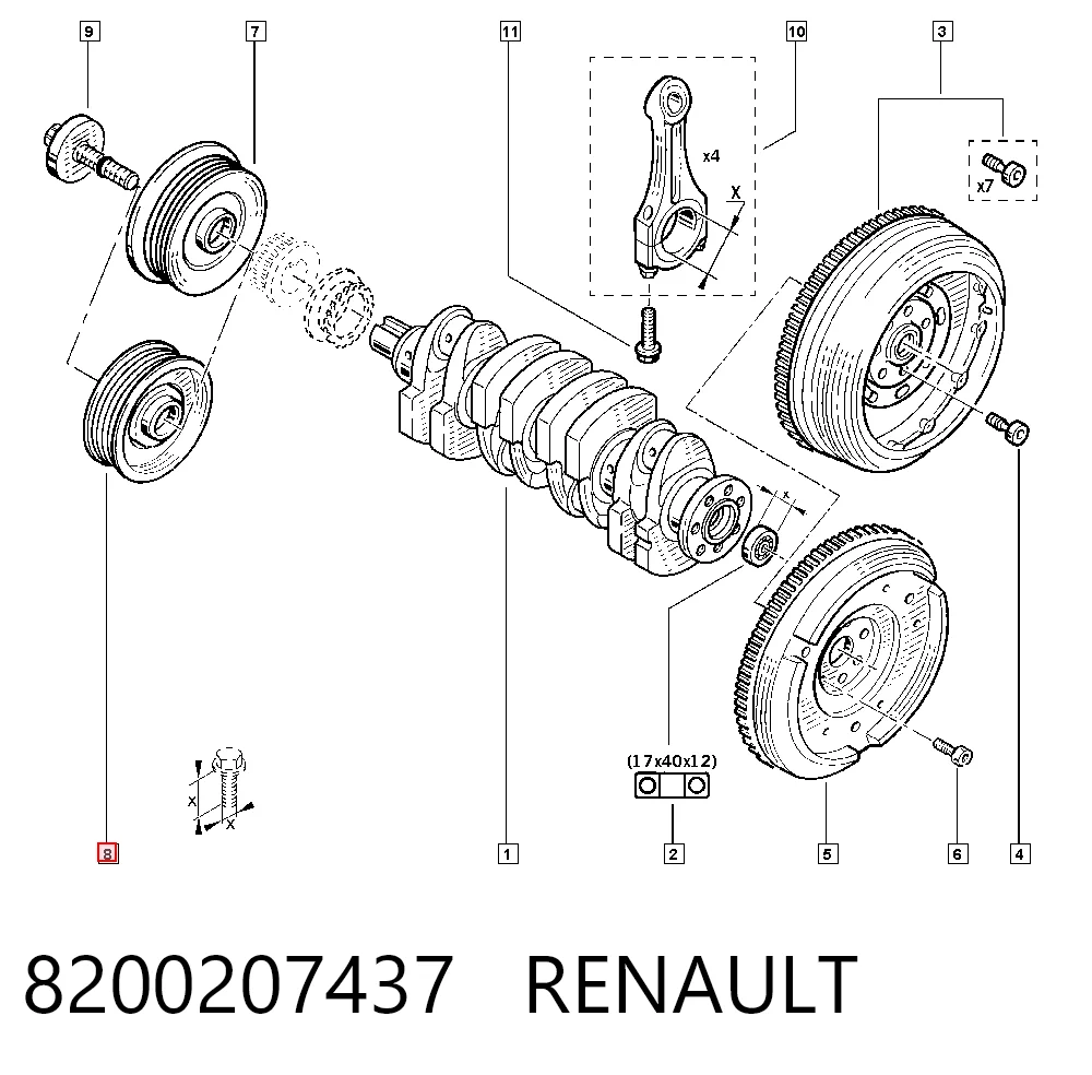 Compre 1230300QAD Nissan/Infiniti Polia de cambota