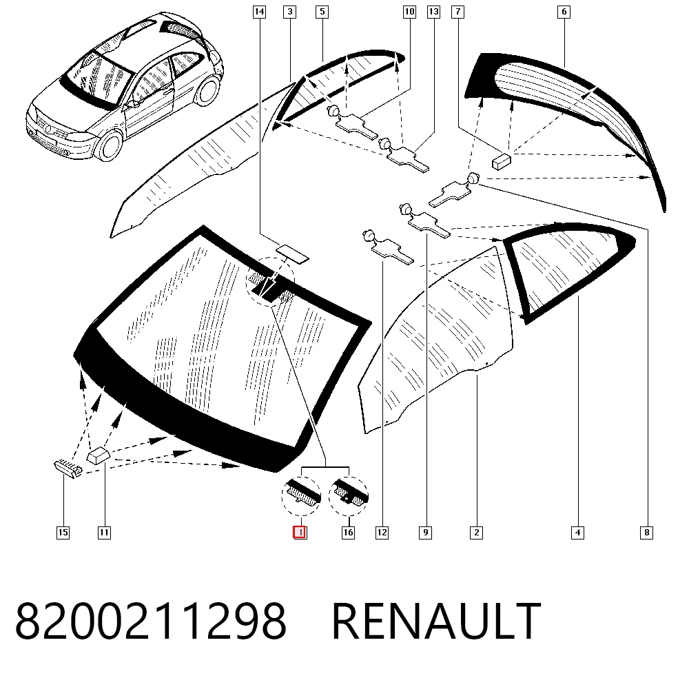 Compre Pára-brisas Renault Megane 2