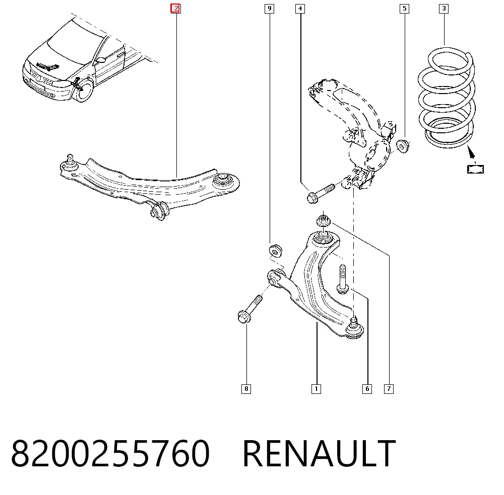 8200255760 Renault (RVI)