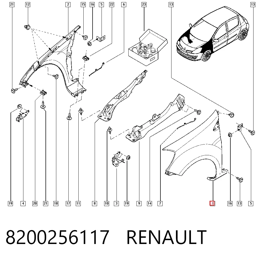 Compre Pára-lama dianteiro esquerdo Renault Clio 3