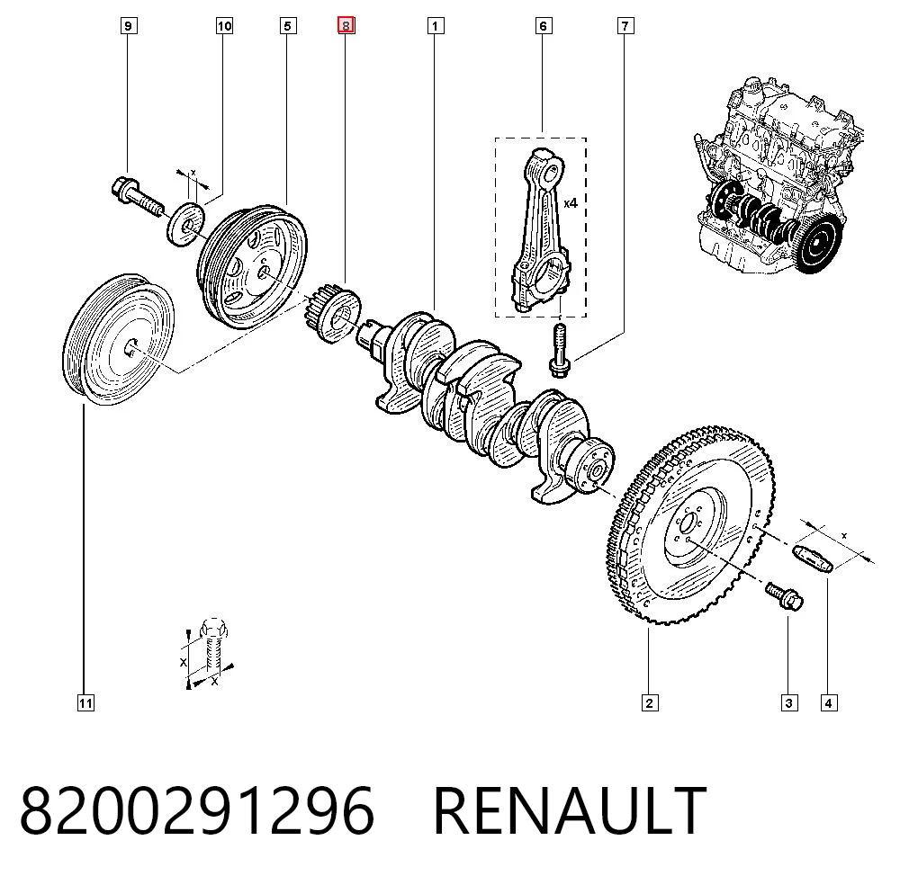 8200291296 Renault (RVI)