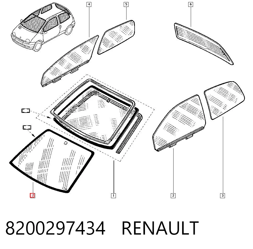 Pára-brisas Renault Twingo preço, a partir de 145,84 USD