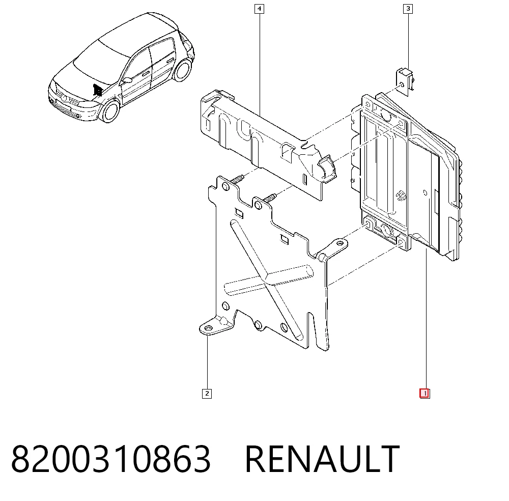 Compre 8200310863 VAG Módulo de direção (Centralina eletrônica) de motor