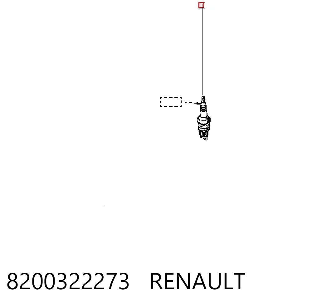 8200322273 Renault (RVI) Vela de ignição