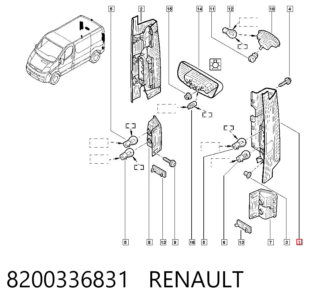 Compre 93852709 General Motors Lanterna traseira esquerda