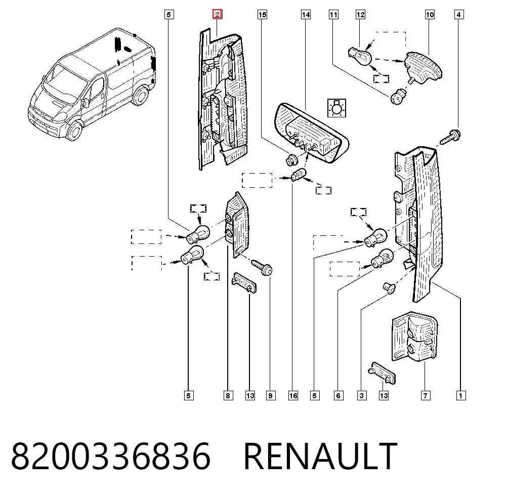 Compre 93852714 General Motors Lanterna traseira direita