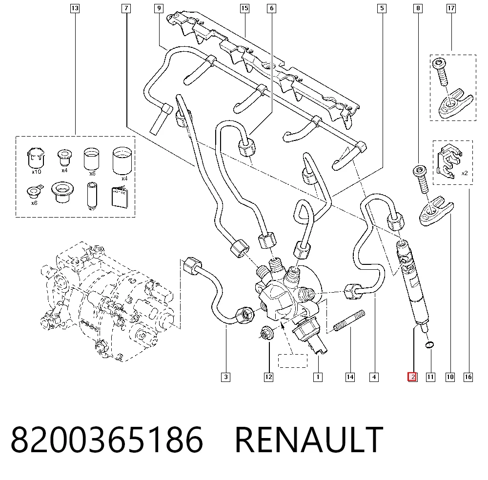 Injetor de injeção de combustível R04001D Lizarte
