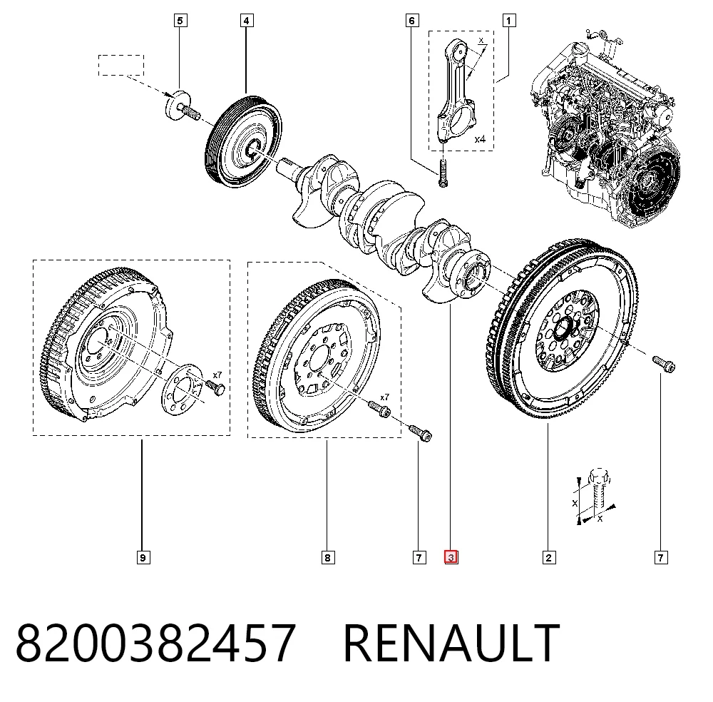 Cambota de motor para Dacia Duster  HS