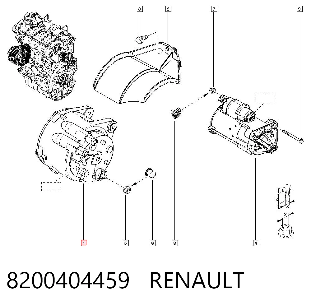 8200404459 Renault (RVI) Gerador