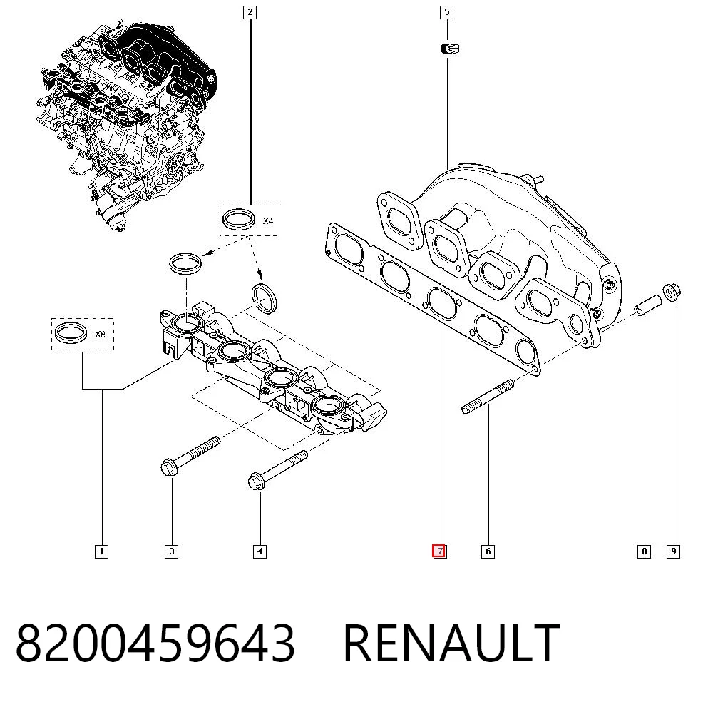 Compre 93161900 General Motors Vedante de tubo coletor de escape