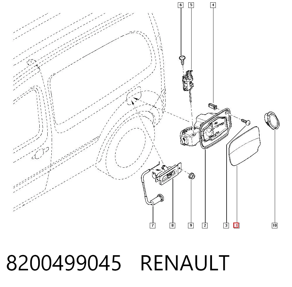 Alcapão do tanque de combustível Renault Kangoo II FW0 ao melhor preço
