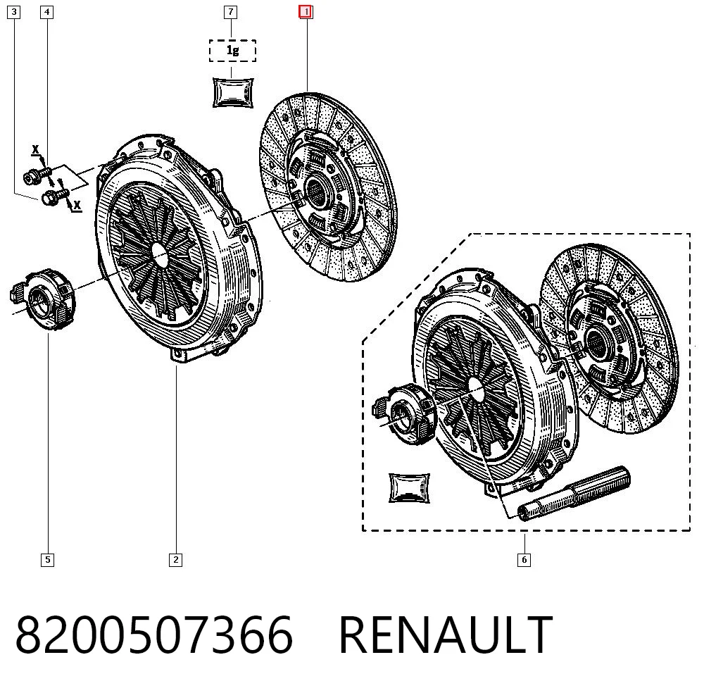 Disco de embraiagem Renault Clio  LB0, LB1, LB2 ao melhor preço