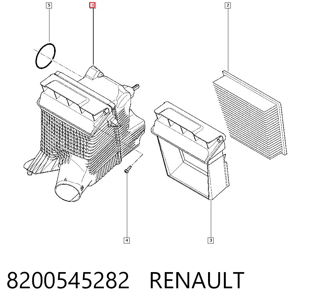 Caixa de filtro de ar para Renault Megane II LM0, LM1