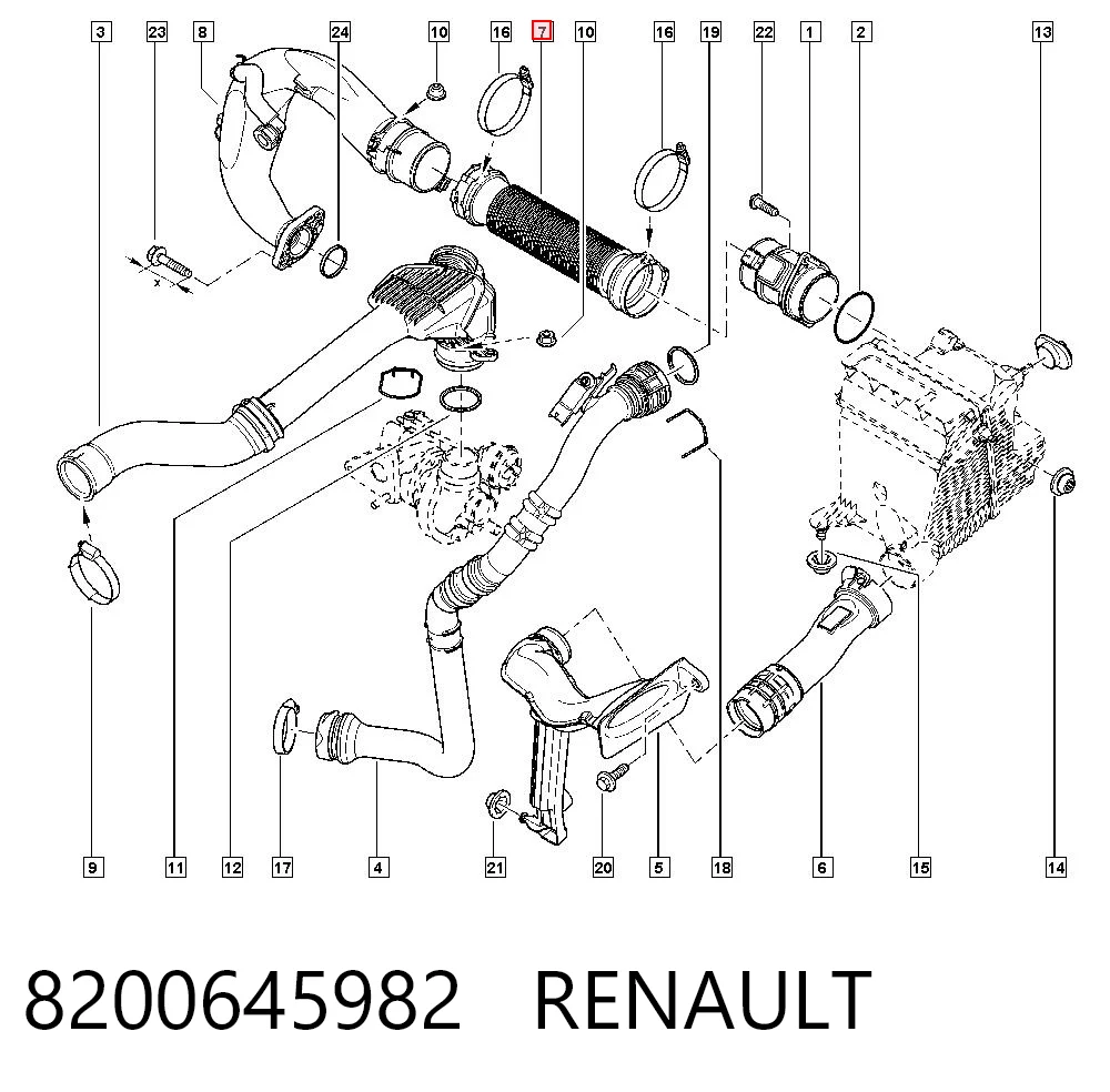 Cano derivado de ar do medidor de consumo do ar Renault Scenic III JZ0, JZ1 ao melhor preço