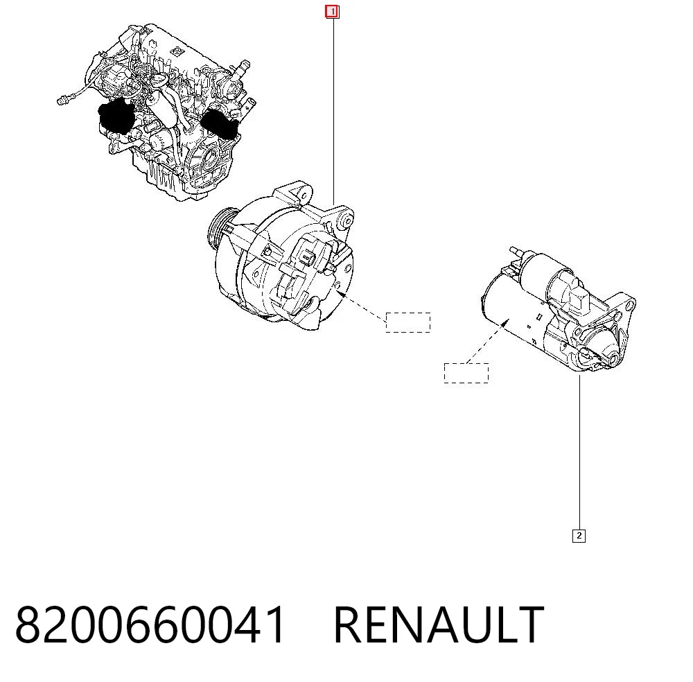 8200660041 Renault (RVI) Gerador