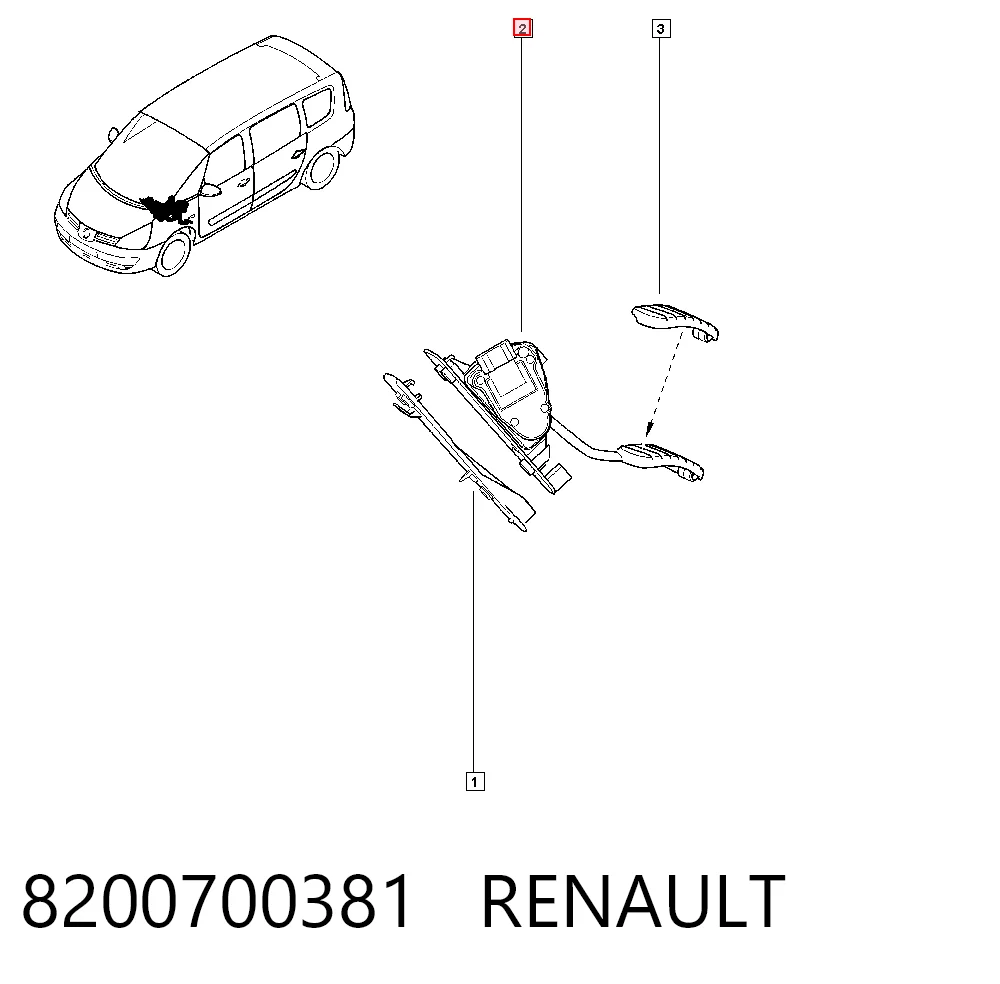 Pedal de gás (de acelerador) Renault Espace preço, a partir de 109,48 USD