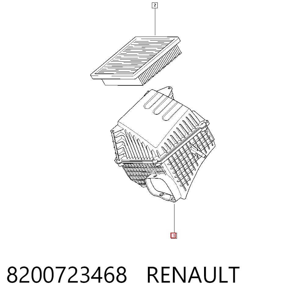 Caixa de filtro de ar Renault Espace IV JK0 ao melhor preço