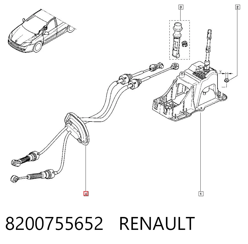  para Renault Laguna III (BT0, BT1)