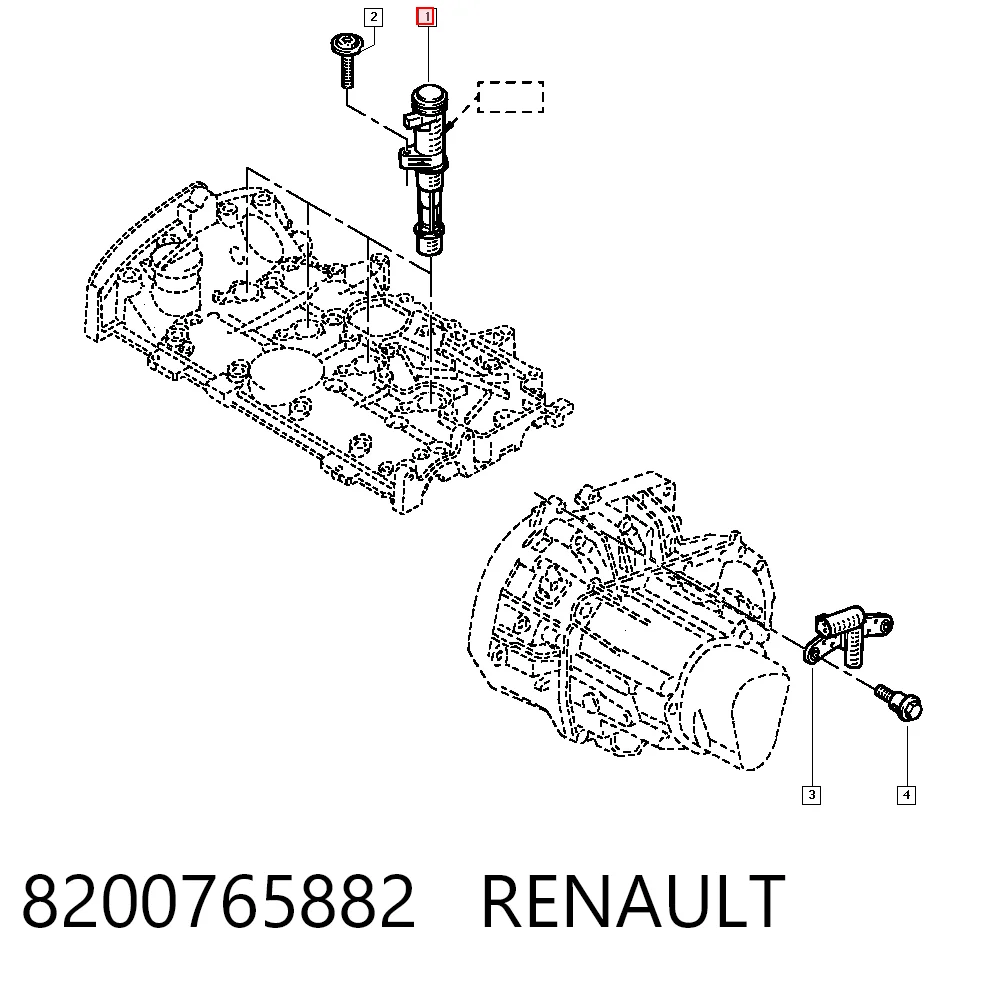 8200765882 Renault (RVI) Bobina de ignição
