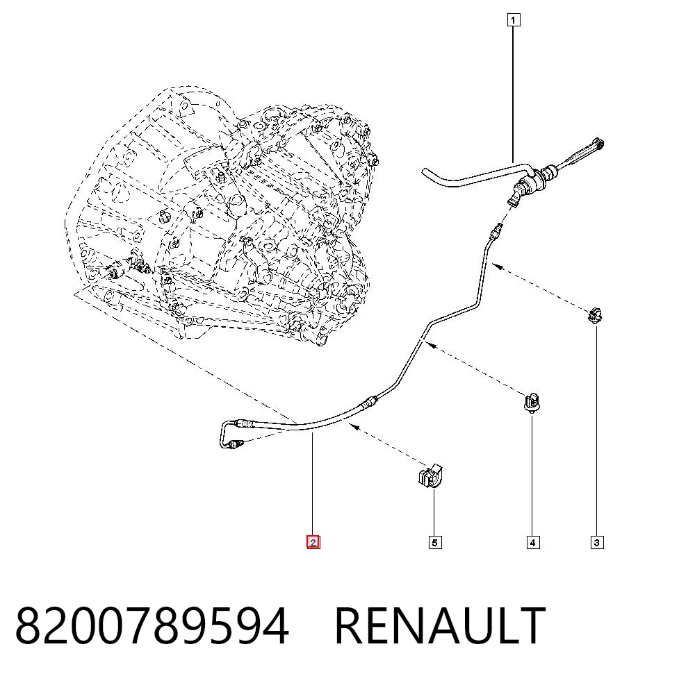  Mangueira de embraiagem Renault Master III сaixa (FV) (2010 - 2024) III