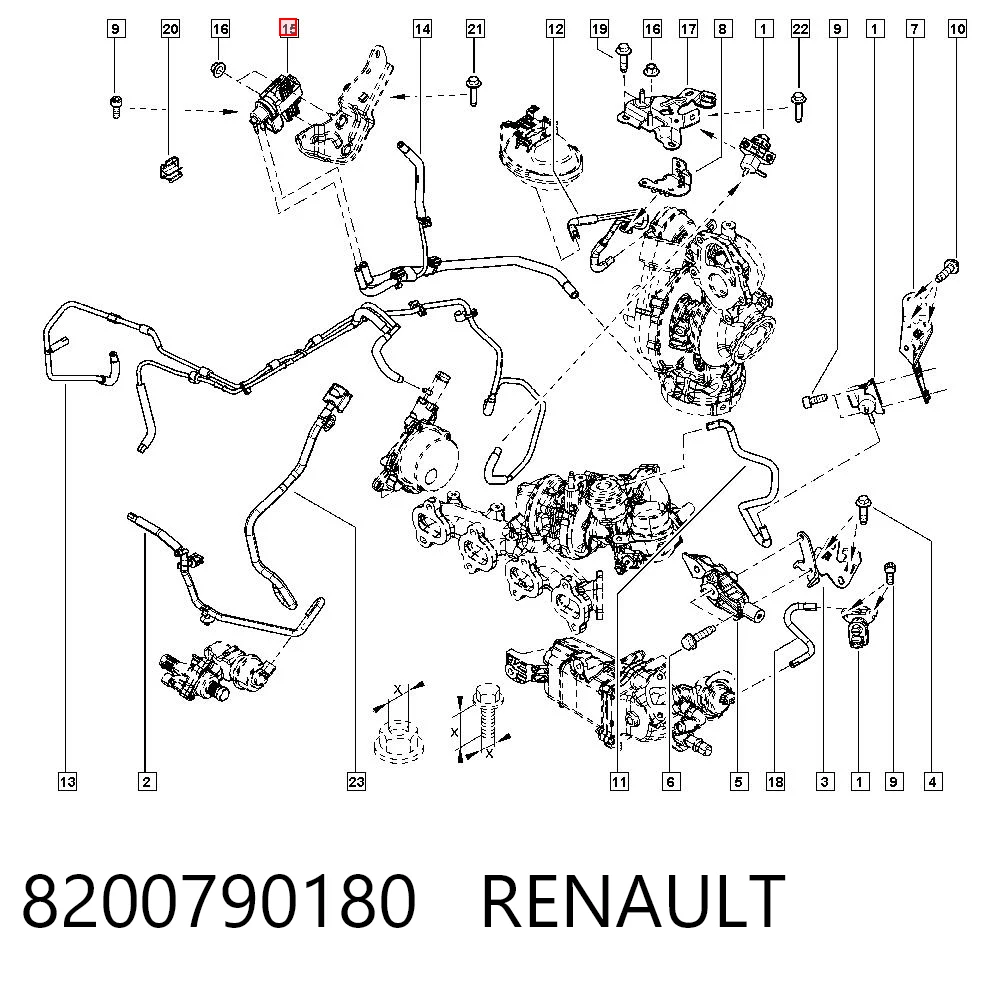 8200790180 Renault (RVI) Convertidor de pressão (solenoide) de supercompressão