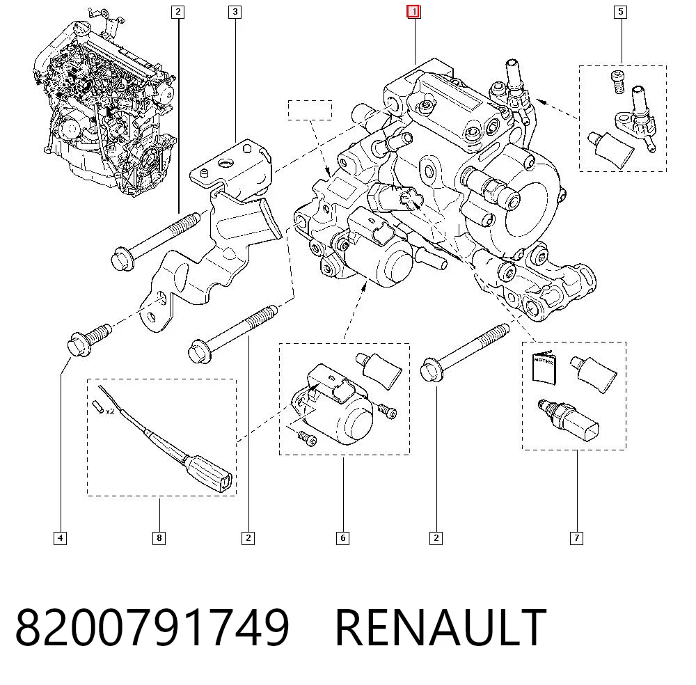 8200791749 Renault (RVI)