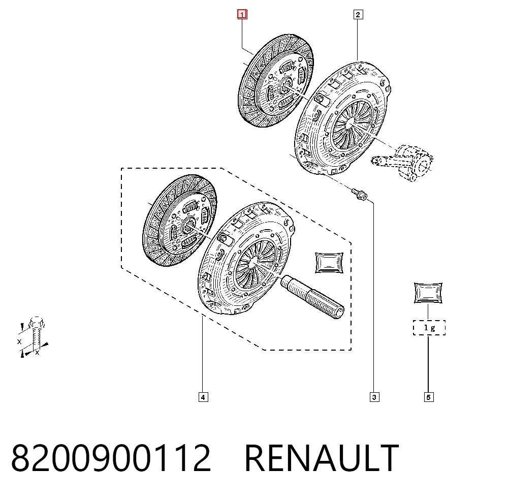 Disco de embraiagem General Motors 95518050