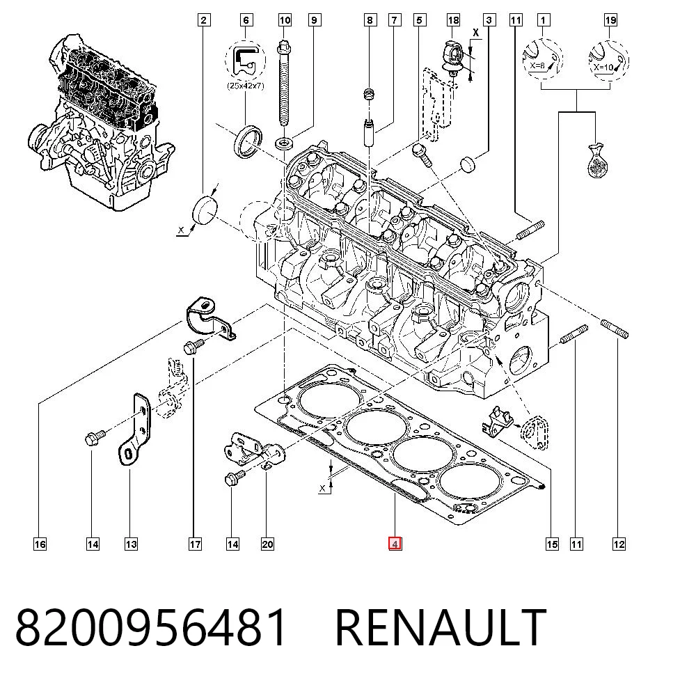 Compre 31303121 Volvo Vedante de cabeça de motor (CBC)