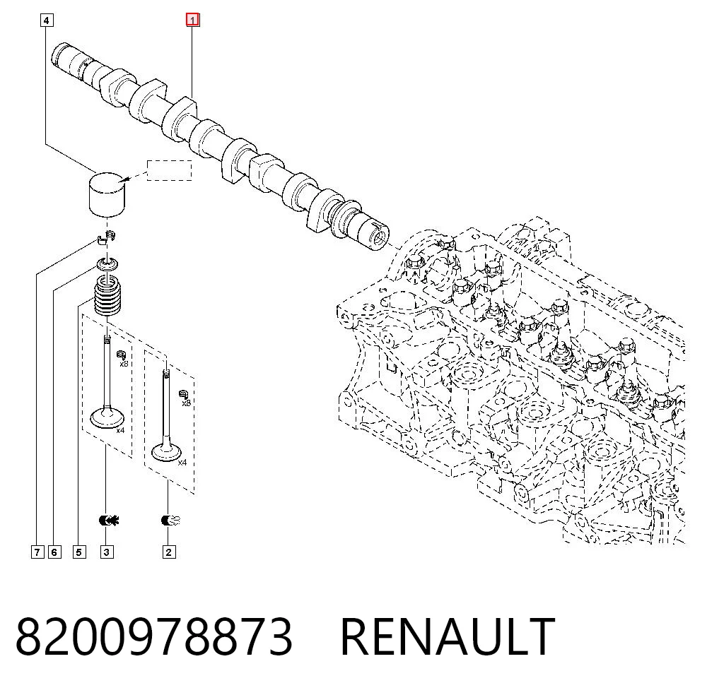 Árvore distribuidora de motor Renault DUSTER I HS ao melhor preço
