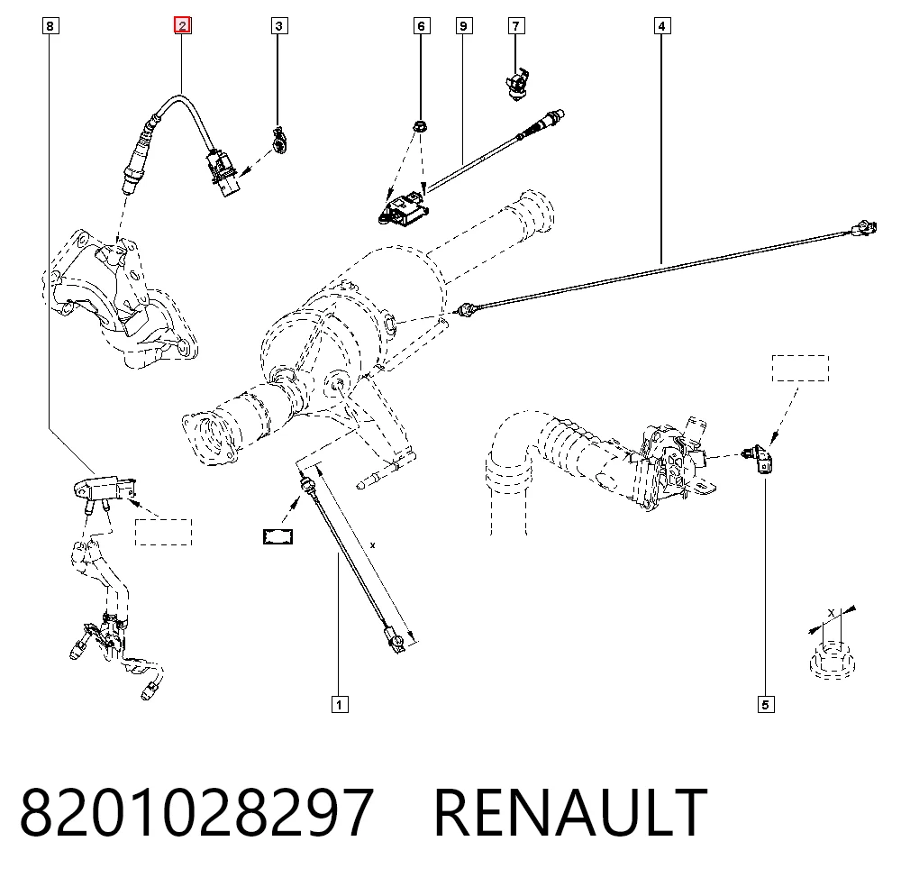 Sonda lambda, sensor de oxigênio até o catalisador Fiat/Alfa/Lancia 0055189996 preço, a partir de 76,66 USD
