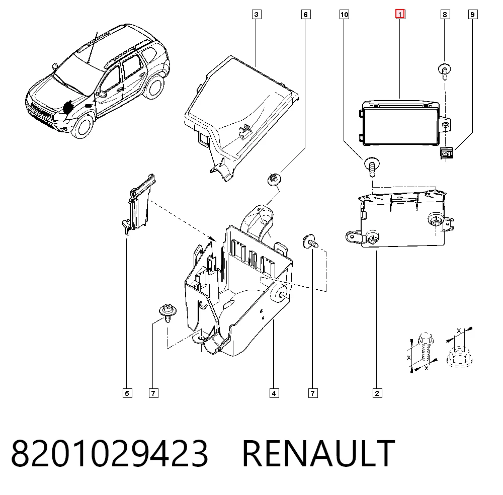 Unidade de conforto para Dacia Duster  HS