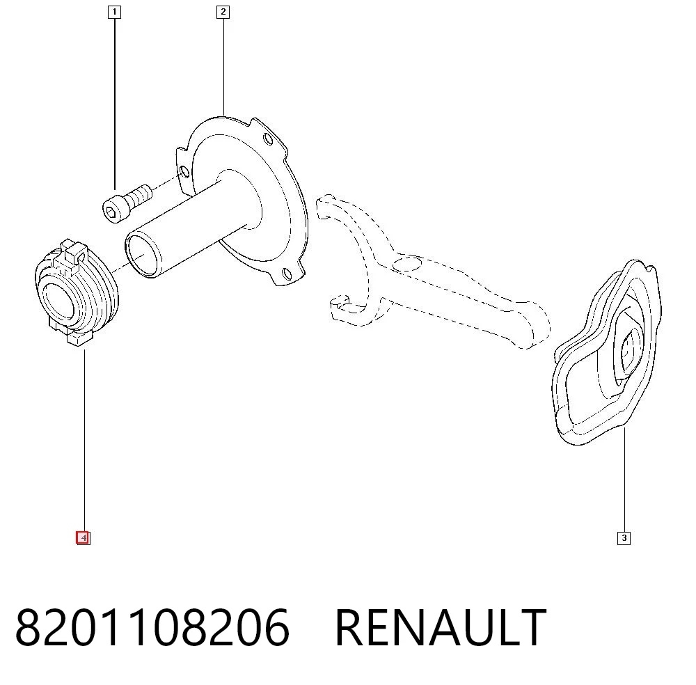 Rolamento de liberação de embraiagem para Renault Master III FV