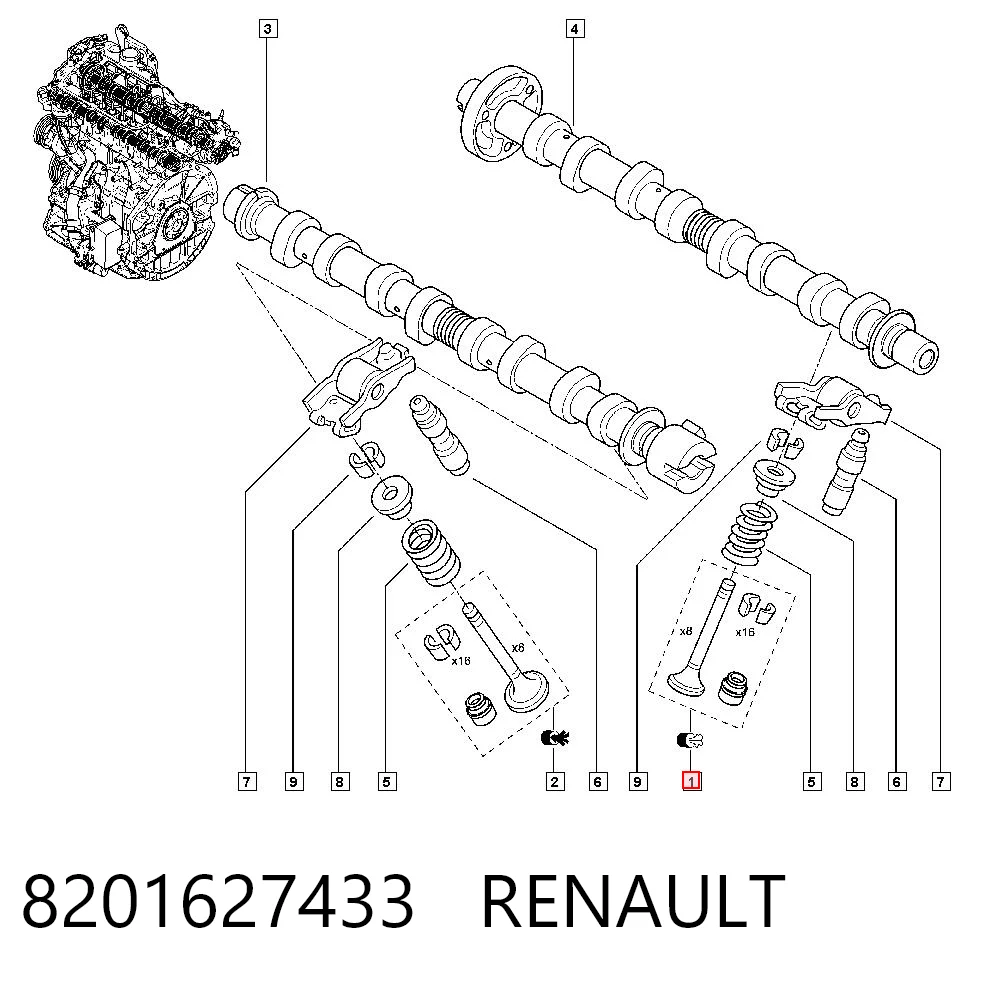 8201627433 Renault (RVI)