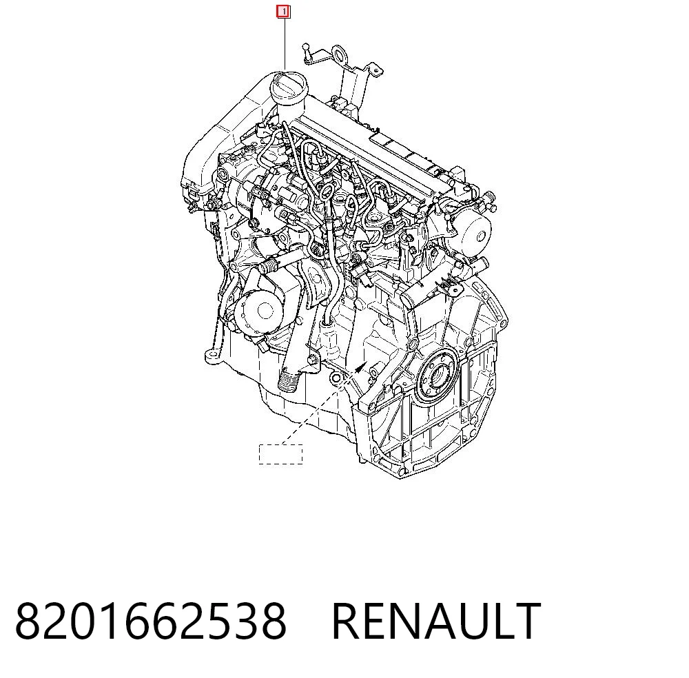 Motor montado para Dacia Logan II L8_