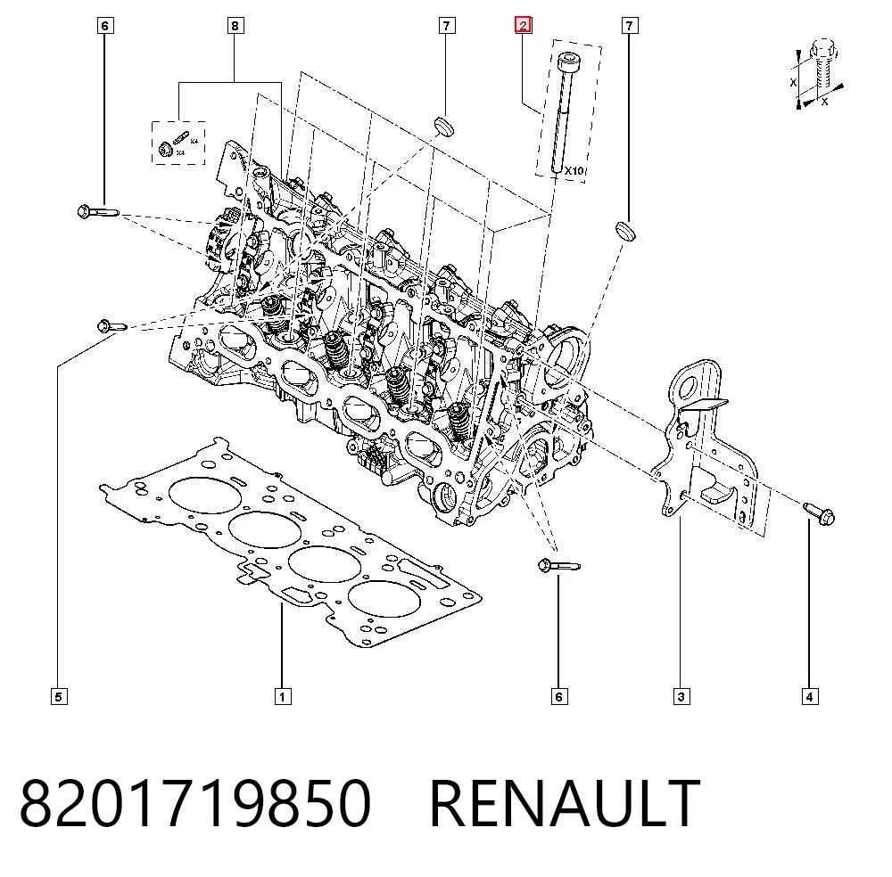 8709205 Kamoka Parafuso de cabeça de motor (CBC)