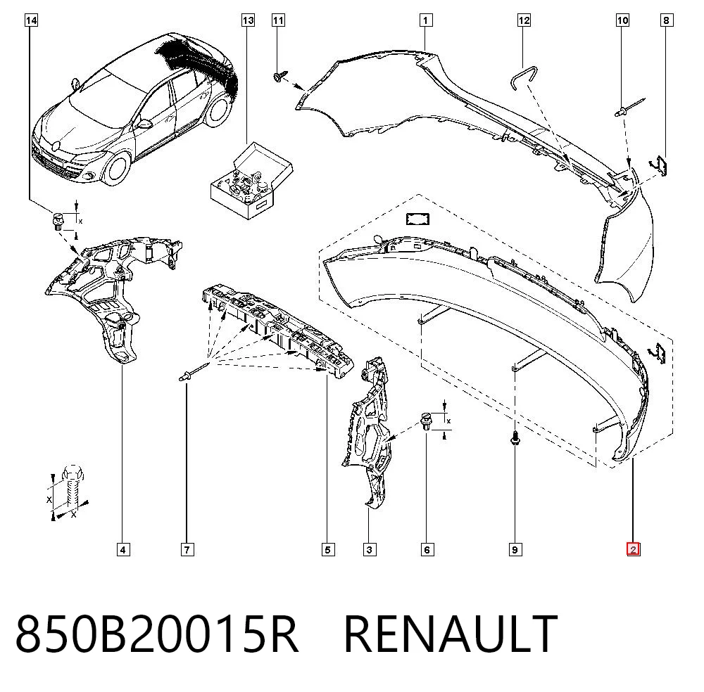 850B20015R Renault (RVI)
